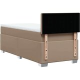 vidaXL Box spring postelja z vzmetnico kapučino 80x200 cm umetno usnje, (21321112) | Shoptok.si