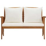  Klop z blazinami 119 cm trden akacijev les | Shoptok.si