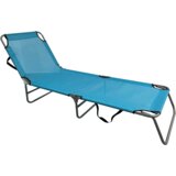 Kondela Vrtni ležalnik, modra/siva, KELEO | Shoptok.si