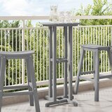 vidaXL Bar Miza Svetlo Siva 55x55x107 cm HDPE | Shoptok.si