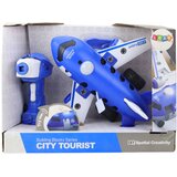 Avion na daljinsko upravljanje i sastavljanje - plavi | Shoptok.si