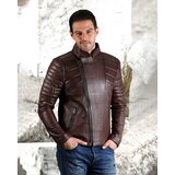 La Force Fashion Kožna jakna - Victor - Tamno braon | Eponuda.com