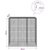  Gabion s žicom debljine 5 mm i mrežom 5x5 cm 150x50x150 cm - 50 cm 150 cm 150 cm | shoptok.hr