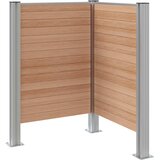  Ograda za kante za smeće Smeđa 85 x 85 x 115 cm Aluminij i WPC | Eponuda.ba