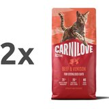 Carnilove Cat Active Adult Sterilised, briketi - govedina in divjačina 2 x 6 kg | Shoptok.si