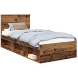  Okvir za krevet Staro drvo 90 x 190 cm Čvrsto borovo drvo | shoptok.hr