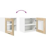 vidaXL Viseča omarica s polico Riga Sonoma hrast 40 x 31 x 40 cm | Shoptok.si