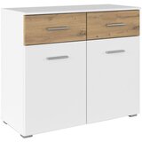 Lesnina-XXXL komoda foster, bela, hrast | Shoptok.si