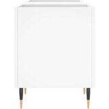 vidaXL Omarica za gramofonske plošče bela 121x38x48 cm inženirski les | Shoptok.si