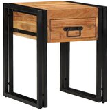  Konačna Stolić Smeđa i crna 40 x 40 x 50 cm Čvrsto drvo akacije | Eponuda.com