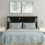  Uzglavlje s ormarićem crno 160 x 19 x 103,5 cm | Eponuda.com