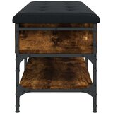 vidaXL Klop za čevlje dimljen hrast 102x42x45 cm inženirski les | Shoptok.si