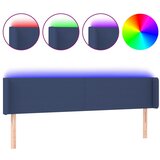 Maison Chic led posteljno vzglavje - vzglavna omarica - nočna omarica modro 203x16x78/88 cm blago, (21711751) | Shoptok.si
