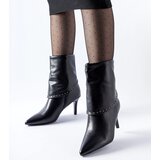 Gemre Black insulated stiletto ankle boots Cipresso | Shoptok.si