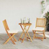 Bistro set za vrt 3 pcs Smeđa Čvrsto drvo akacije | Eponuda.com