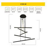 Opviq L1245 - black black chandelier | ePonuda.com