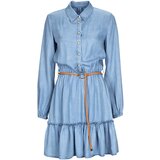 Liu Jo Kratke obleke TENCEL Modra | Shoptok.si