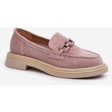 S. BARSKI Women's Suede Loafers with Flat Heels and Decorative D&A | shoptok.hr