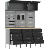  Set radnih ormarića s ladicama s pohranom 8 kom. Crna | shoptok.hr