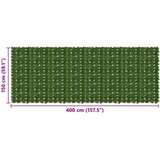 Zaslon za balkon s lišćem Zelena 400 x 150 cm | shoptok.hr