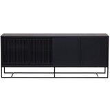 Woodman Crna niska komoda u dekoru hrasta 188x75 cm Ende - | shoptok.hr