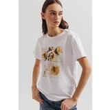 Legendww bela zenska majica sa printom suncokreta | ePonuda.com