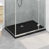  Podloga za tuš s točkicama 100 x 70 x 4 cm ABS Crna | shoptok.hr