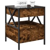  Noćni ormarić s beskonačnim LED boja hrasta 40 x 40 x 51 cm | shoptok.hr