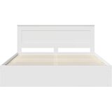  Krevetna konstrukcija Bijelo 200 x 200 cm Čvrsto borovo drvo | shoptok.hr