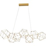 Nova Luce LED viseća svjetiljka aluminijska u zlatnoj boji Nebula – | shoptok.hr