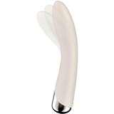 Satisfyer Spinning Vibe 1 - vibrator z vrtljivo glavo za točko G (bež) | Shoptok.si