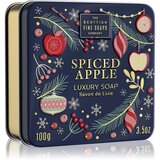 Scottish Fine Soaps Spiced Apple Luxury Soap luksuzno trdo milo v pločevinki 100 g | Shoptok.si