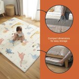 Zopa sklopiva obostrana podloga za igru 200 × 150 cm, Forest | shoptok.hr