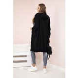 Kesi Women's longer sweatshirt with hood and zipper black | Shoptok.si