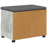  Klupa za hodnik s jastukom Betonski sivi 60 x 38 x 46 cm | shoptok.hr
