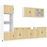  7-dijelni set kuhinjskih ormarića "Porto" hrast Sonoma, inženjersko drvo | shoptok.hr
