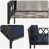  Vanjske klupe 2 -Seater 116 x 56 x 75 cm poliratan | shoptok.hr