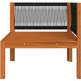  9-dijelna vrtna garnitura s krem jastucima masivno drvo bagrema | shoptok.hr