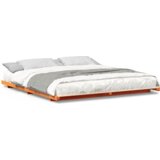  Krevet s daskama Voštano smeđa 200 x 200 cm Masivna borovina | shoptok.hr