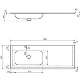 Sapho Bel umivalnik iz umetnega kamna Aruba – | Shoptok.si