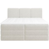 MID.YOU POSTELJA BOXSPRING 160 cm x 200 cm , les, tekstil, leseni material bela | Shoptok.si