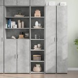 vidaXL Visoka komoda siva boja betona 40x41x185 cm konstruirano drvo | shoptok.hr