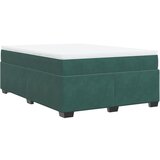 Maison Chic Box spring postelja - Vzmetna postelja z vzmetnico temno zelena 160x200 cm žamet SL24055, (21891375) | Shoptok.si