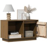 TV ormarić smeđa boja meda 74 x 35 x 44 cm od masivne borovine | shoptok.hr