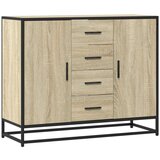 vidaXL Komoda sonoma hrast 92x35x76 cm izrađeno drvo | shoptok.hr