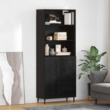 vidaXL Highboard 2 pcs Crni hrast 69,5 x 34 x 180 cm Konstruirano drvo | shoptok.hr