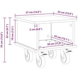 TV stojalo Bela 37 x 35 x 35 cm Konstruiran les, (5000132773) | Shoptok.si