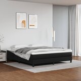 vidaXL Krevet s oprugama i madracem crni 180 x 200 cm od umjetne kože Cijene