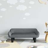 vidaXL Otroški kavč temno siv 70x40x24 cm žamet | Shoptok.si