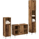 vidaXL 3-delni set kopalniškega pohištva star les inženirski les | Shoptok.si